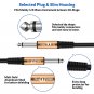 RCA to 1/4 Inch Cable Dual 15Ft 2 Pair, 6.35 TS Mono to RCA Male Audio Interconn