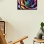 Floral Wall Decor Wall Canvas Art for Bedroom Hang Size 16" X 12"