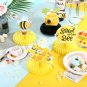 Bumble Bee Party Decorations, 9 Pack Honey Bee Honeycomb Table Centerpieces for