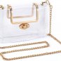 Clear Bag Crossbody Stadium Approved for Women, Clear Purse Clutch Handbag with