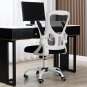 360-Degree Swivel Ergonomic Home Office Desk Chair with Wheels and Flip-Up Arms,