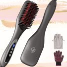 Hair Straightener Brush Ceramic Heating,  2-In-1 Enhanced Ionic Hair Straighteni