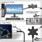 USB A/C to Headphone Splitter, 5-Jack 3.5 Mm Audio Headphone Splitter Stereo Aud