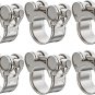 6 Pack 17-19Mm T Bolt Hose Clamp,304 Stainless Steel Adjustable Heavy Duty Hose