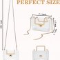 Small Clear Purse Stadium Approved, Gold Fashion Clear Crossbody Bag for Women f