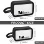 Toiletry Bag for Women Men, Translucent Waterproof 2 Pcs Makeup Cosmetic Bag Tra