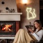 Cute Cat Neon Sign, Warm White Cat Cat Kitty Led Neon Lights Powered by USB or B