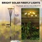 Solar Garden Lights - Waterproof Outdoor Firefly Lights with 8 LED Light, Breath