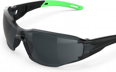 Safety Glasses Goggles - Adjustable Nose Pad (Black Lens)