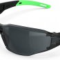 Safety Glasses Goggles - Adjustable Nose Pad (Black Lens)