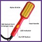 Mini Hair Straightener Brush, Fast Heating Straightening Comb with anti Scald &