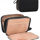 Travel Makeup Bag,Double Layer Toiletry Organizer Women Makeup Brush Bag Cosmeti