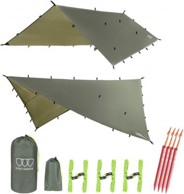 Rainfly Tarp Hammock, Premium 20Ft X 14.3Ft Rain Fly Cover, Waterproof Ultraligh
