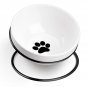 Elevated Cat Bowl, Ceramic Bowl Raised with Stand Lifted Slanted Tilted Ergonomi