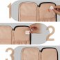 Makeup Bag, Small Travel Makeup Bag Cosmetic Bags for Women Girls Dual Layer Com