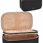 Makeup Bag, Small Travel Makeup Bag Cosmetic Bags for Women Girls Dual Layer Com