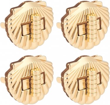 4 Sets Purse Turn Lock Clasp, Purse Closure Latches Shell-Shaped Twist Lock Allo