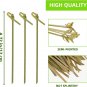 COMNICO Cocktail Picks 100 PCS 4.7 Inch Toothpicks for Appetizers Handmade Bambo