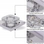 Modern Crystal Ceiling Light, Square Led Crystal Chandeliers Lighting Fixtures K