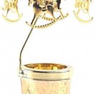 Spinning Candle Holder Christmas Rotary Tealight Candle Holder Rotating Candlest