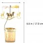 Spinning Candle Holder Christmas Rotary Tealight Candle Holder Rotating Candlest