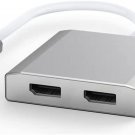 WJESOG Displayport to Dual Displayport MST DP to 2 DP Splitter Multi Stream Tran
