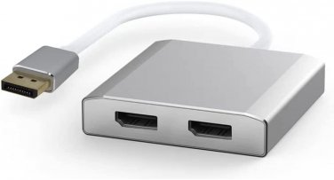 WJESOG Displayport to Dual Displayport MST DP to 2 DP Splitter Multi Stream Tran
