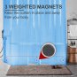 Shower Curtain Liner, 72X72 Transparent Blue Shower Curtain Liner, Lightweight P