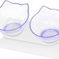 Cat Bowls Elevated Cat Food Water Bowls Set, 15&Acirc;&deg; Tilted Raised Cat Bowls, anti V