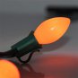 C7 Halloween Replacement Bulbs, Orange Ceramic Christmas Lights Bulbs, Outdoor P