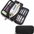 Large Capacity Pencil Case, Aesthetic Pencil Pouch with 3 Compartments Nylon Sto