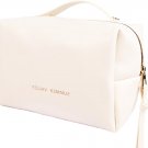 Large Capacity Travel Cosmetic Bag for Women, PU Leather Double Layer Make up Ba