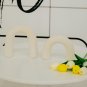 Defined Deco 2 Pcs Ceramics Arch Decorative Object,Home Decorations for Shelves,