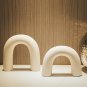 Defined Deco 2 Pcs Ceramics Arch Decorative Object,Home Decorations for Shelves,