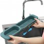 Kitchen Sink Organizer Storage Rack with Expandable Telescopic Holder and Sponge