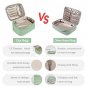 Travel Makeup Bag Large Cosmetic Bag Make up Case Organizer for Women (Mint Gree