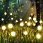 Solar Garden Lights, 2-Pack 16 LED Solar Swaying Lights, 2 Modes Starburst Solar