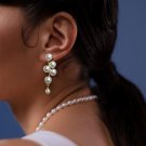 Long Pearl Earrings Pearl Drop Earrings Pearl Statement Earrings for Women Pearl