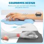 Keyboard Cloud Mouse Pad Wrist Rest,Memory Foam with Non-Slip Base for Typing Pa