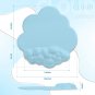 Keyboard Cloud Mouse Pad Wrist Rest,Memory Foam with Non-Slip Base for Typing Pa