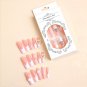 Coffin Press on Nails Long Fake Nails French Nails Press Ons Pink False Nails wi