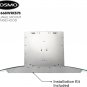 COSMO 668WRCS75 Wall Mount Range Hood with Ducted Exhaust Vent, 3 Speed Fan, Sof