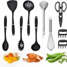 Kitchen Utensils Set Cooking Utensil Sets Kitchen Gadgets, 12 Pcs Nylon & Stainl
