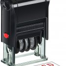 Self-Inking Date Stamp with Posted Office Rubber Posted Phrase & Date Stamp for