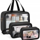 Toiletry Bag for Women Men, Translucent Waterproof Makeup Cosmetic Bag Travel Or