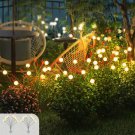 2 Packs Upgraded Solar Swaying Light 8 Leds Solar Garden Lights Outdoor Waterpro