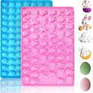 2 PCS Easter Silicone Molds,58 Cavity Easter Egg Mold &83 Cavity Rabbit Bunny Mi