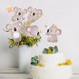 Koala Party Table Centerpieces - 12 Pcs Koala Theme Double Sided Toppers for Bab