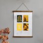 50 Pcs Yellow Wall Collage Kit Scenery Food Photo Collage Postcard Aesthetic Pos