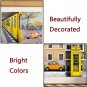 50 Pcs Yellow Wall Collage Kit Scenery Food Photo Collage Postcard Aesthetic Pos